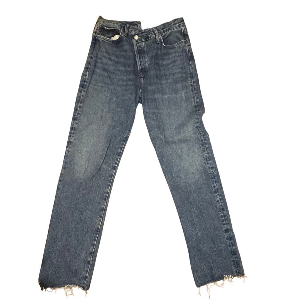 NWOT Agolde Crisscross Straight Jeans Blue Denim Size 29 - Picture 5 of 6